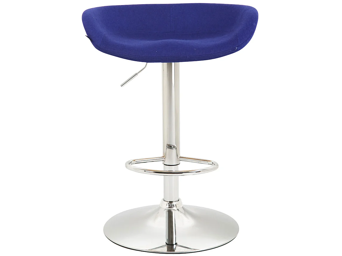 Tabouret de bar - Feutrine & Métal - Bleu - Anaheim