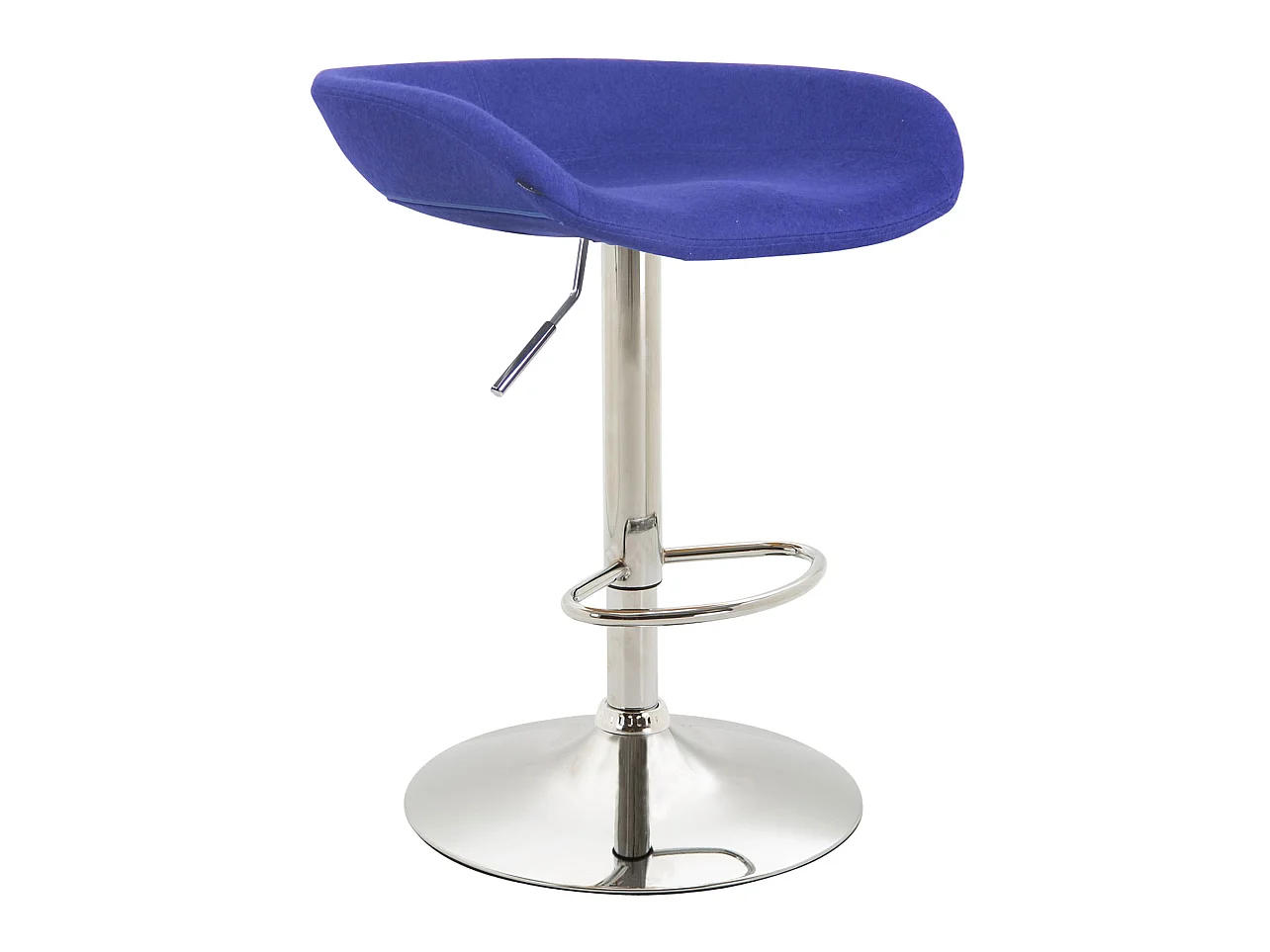 Tabouret de bar - Feutrine & Métal - Bleu - Anaheim