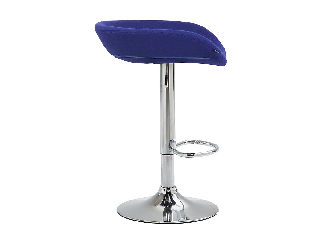 Barhocker - Filz & Metall - blau - Anaheim