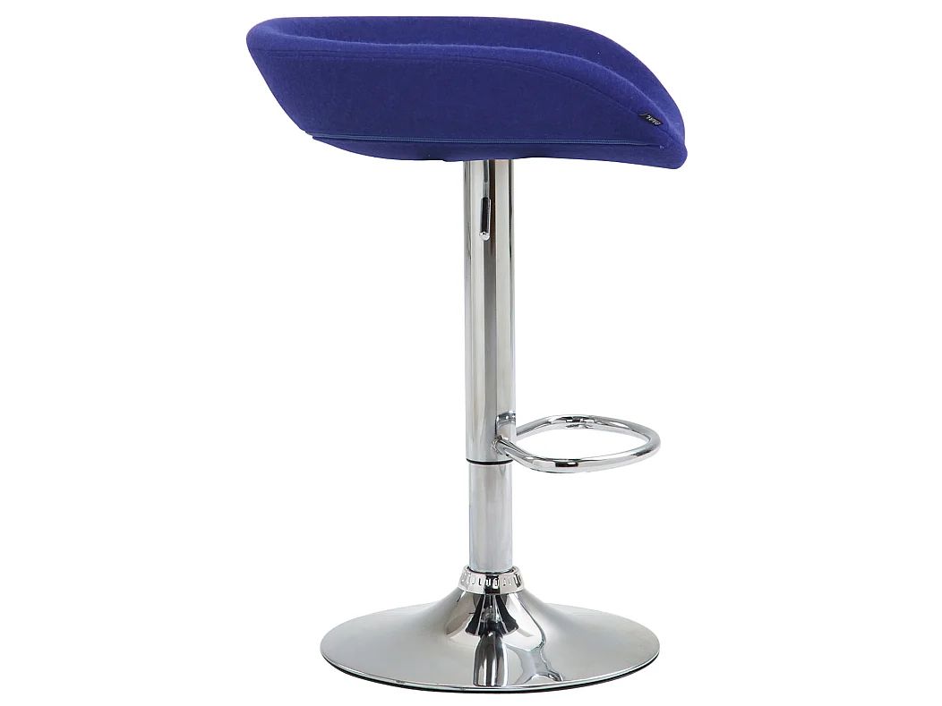 Tabouret de bar - Feutrine & Métal - Bleu - Anaheim