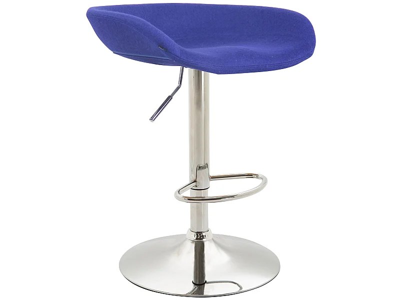 Tabouret de bar - Feutrine & Métal - Bleu - Anaheim