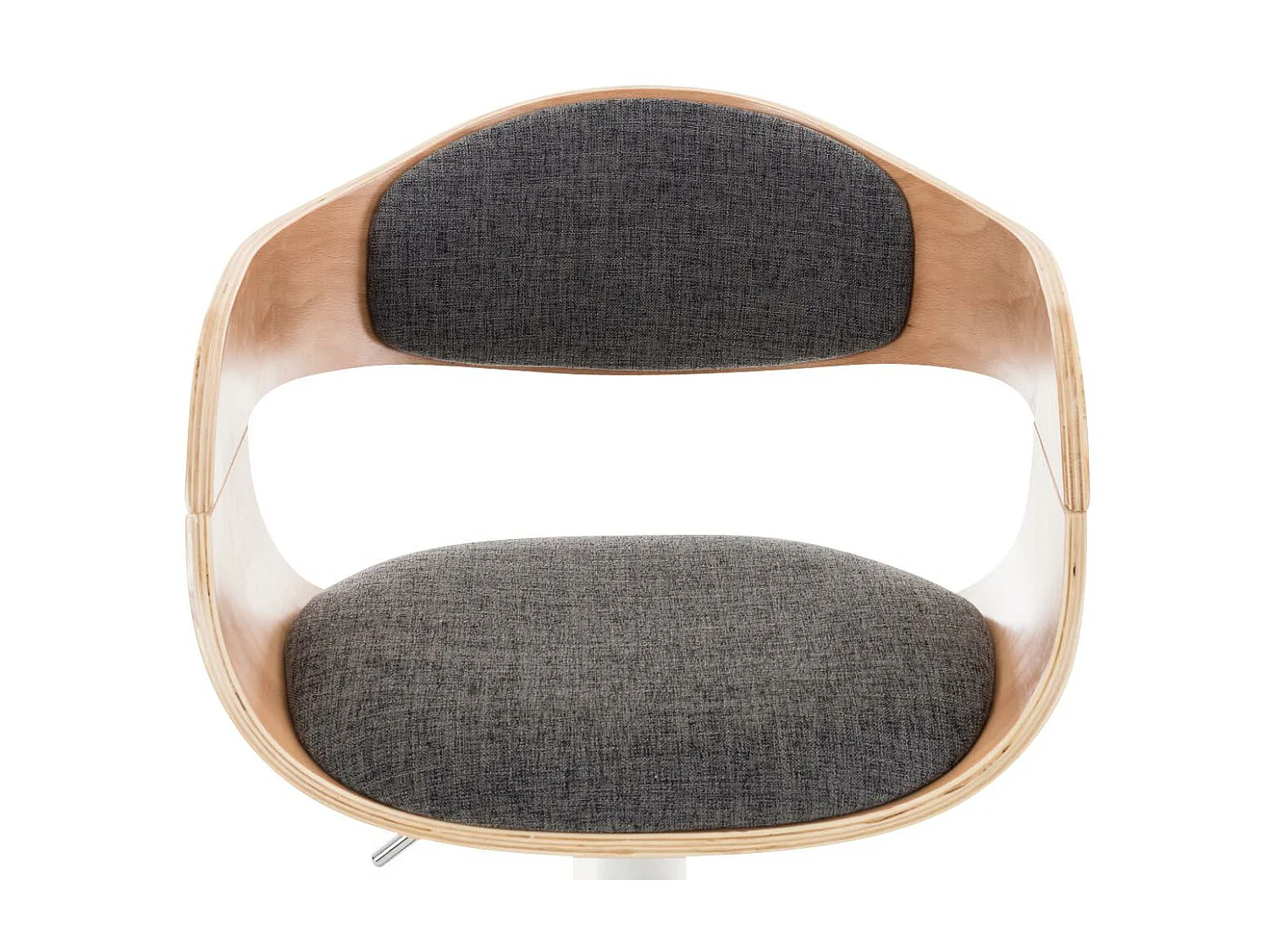 Tabouret de bar - Tissu - Nature / Gris clair - Kingston