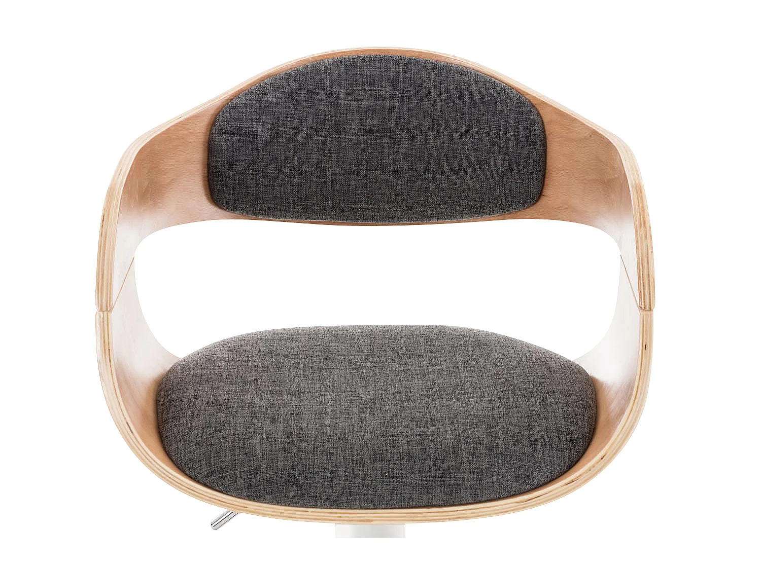 Tabouret de bar - Tissu - Nature / Gris clair - Kingston