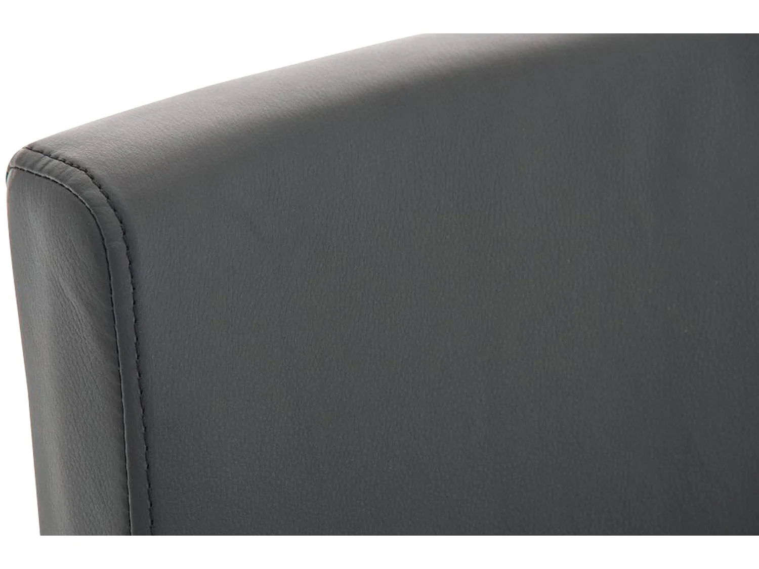 Tabouret de bar - Similicuir - Noir - Paros