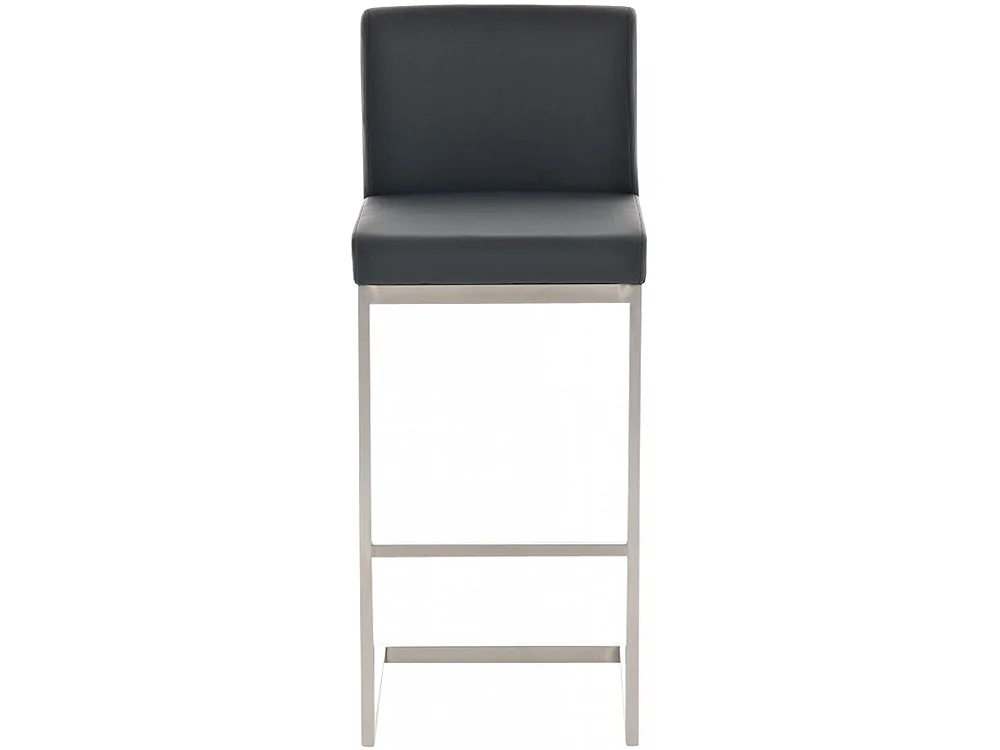 Tabouret de bar - Similicuir - Noir - Paros