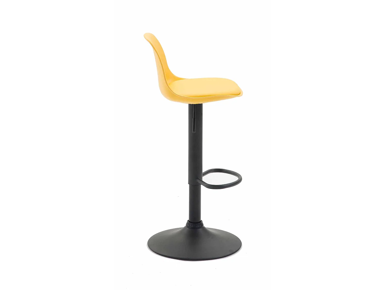 Tabouret de bar - Plastique & Métal - Jaune - Kiel