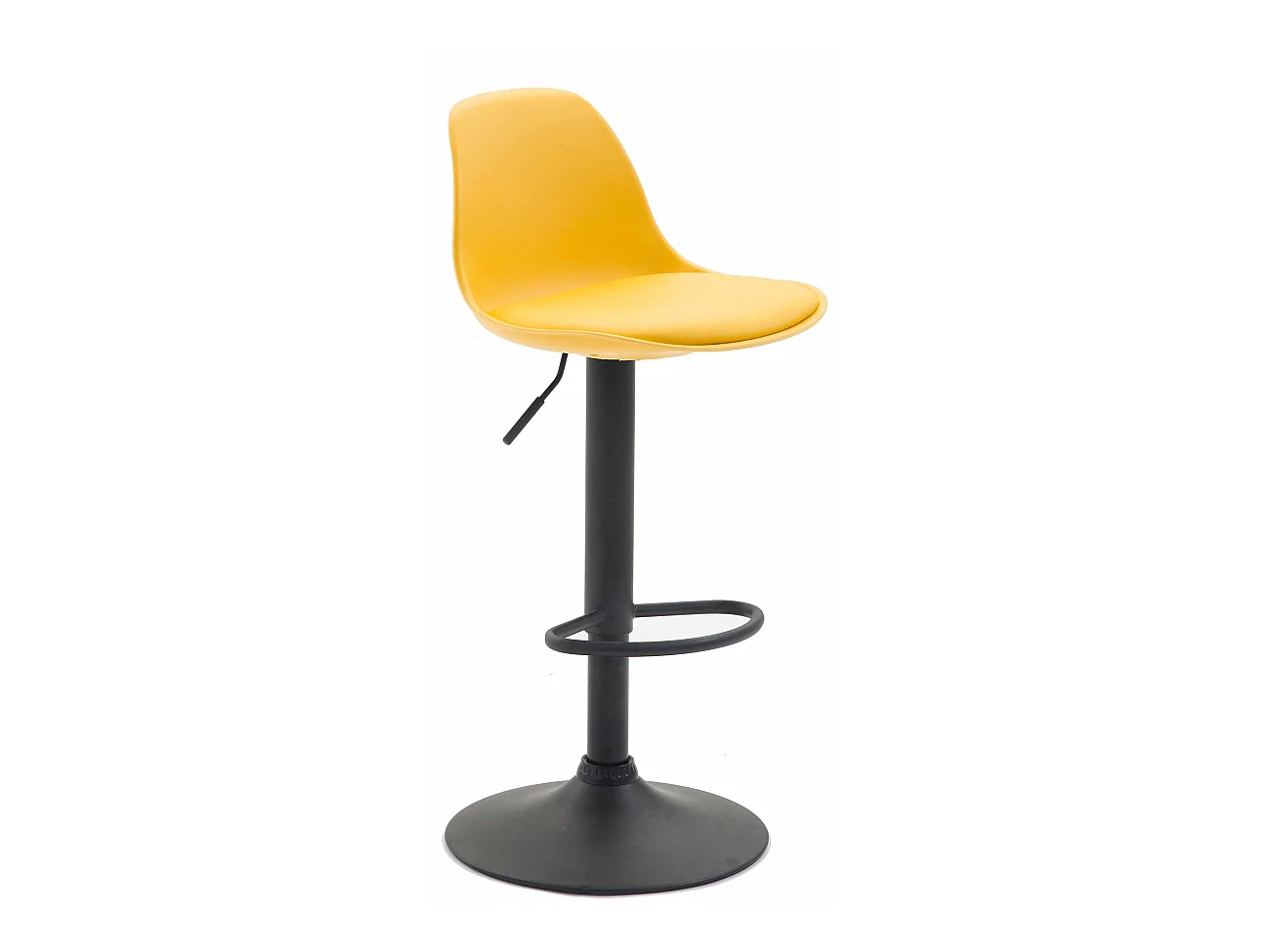 Barhocker - Kunststoff & Metall - gelb - Kiel