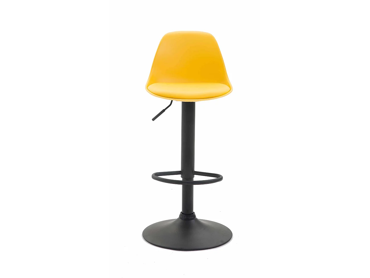 Tabouret de bar - Plastique & Métal - Jaune - Kiel