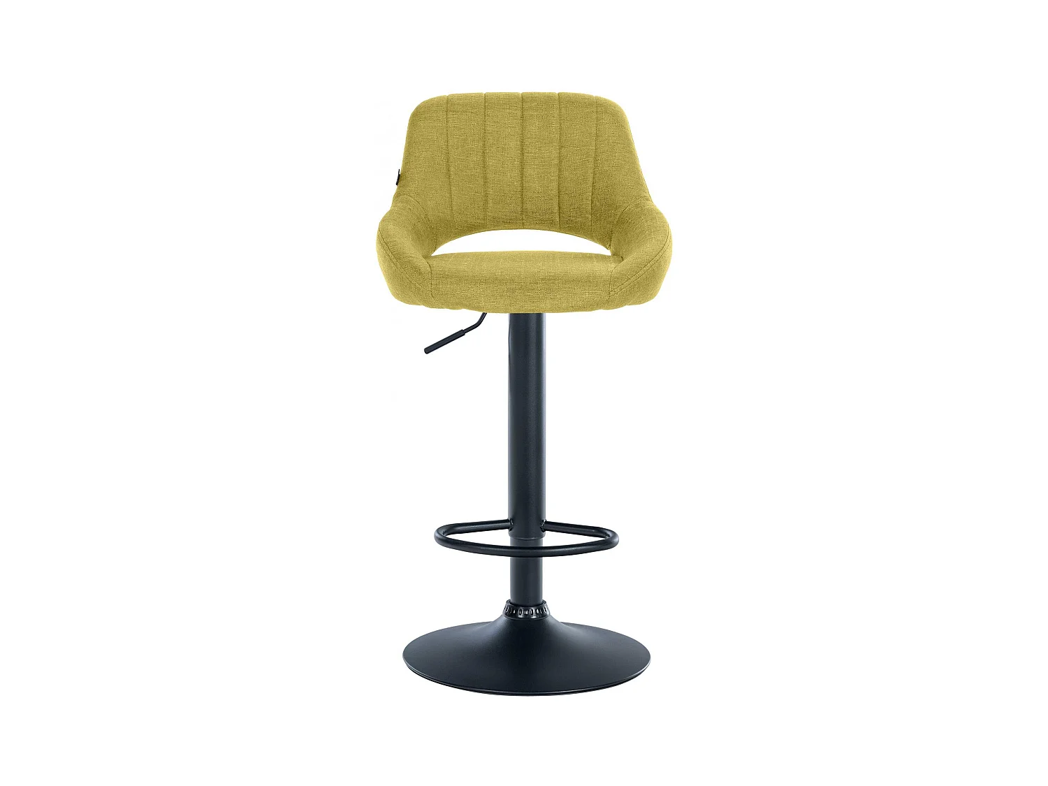 Barhocker - Stoff & schwarz - grün - Milet