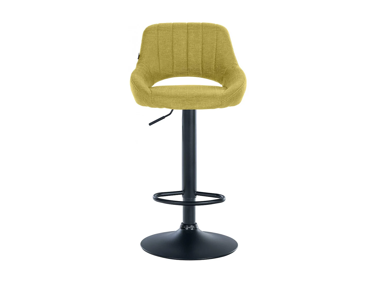 Tabouret de bar - Tissu & Noir - Vert - Milet
