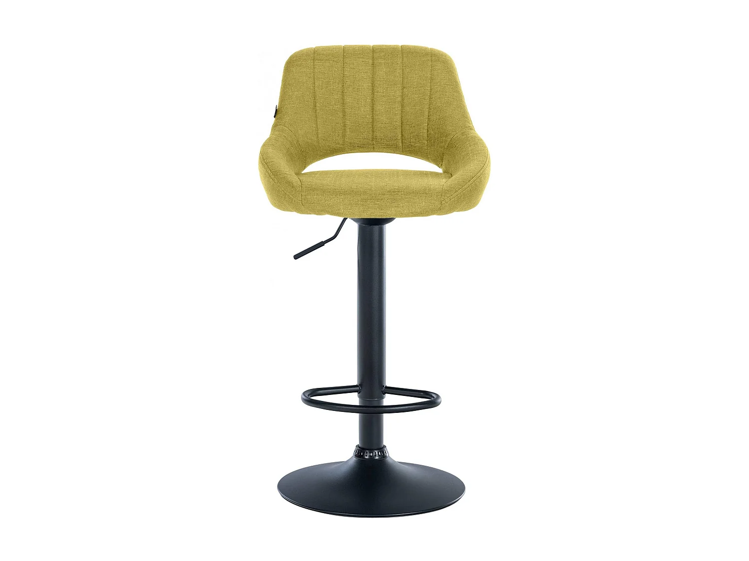 Tabouret de bar - Tissu & Noir - Vert - Milet