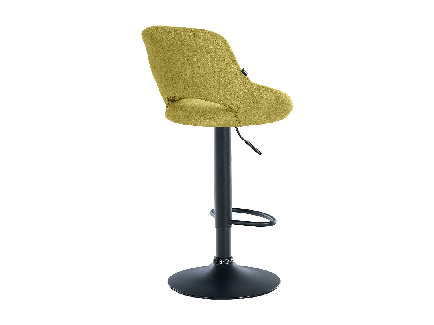 Tabouret de bar - Tissu & Noir - Vert - Milet