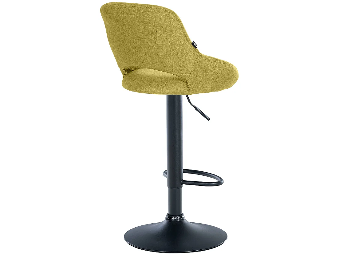 Tabouret de bar - Tissu & Noir - Vert - Milet