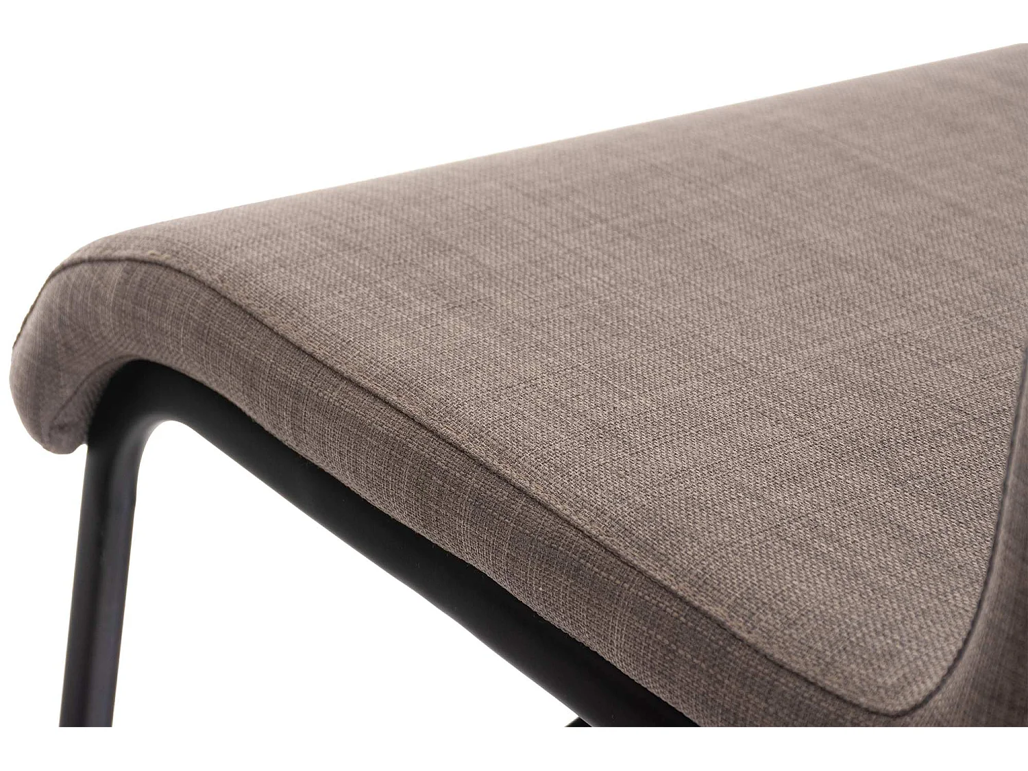 Tabouret de bar - Tissu & Noir - Gris - Limon