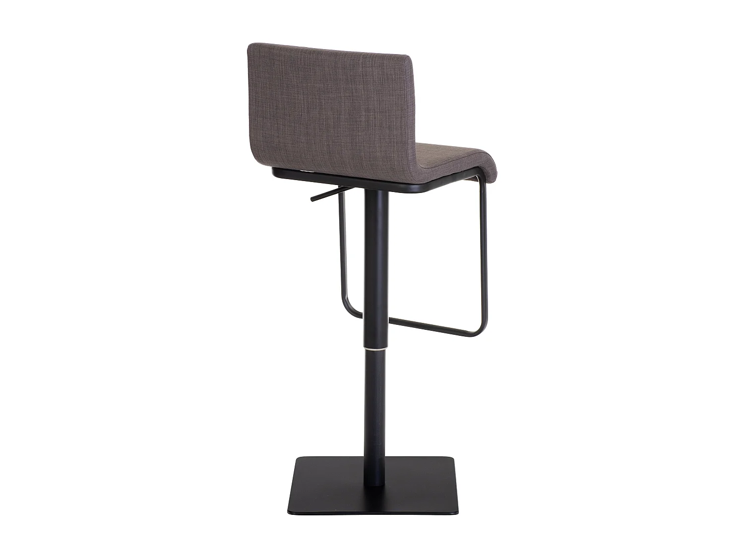 Tabouret de bar - Tissu & Noir - Gris - Limon
