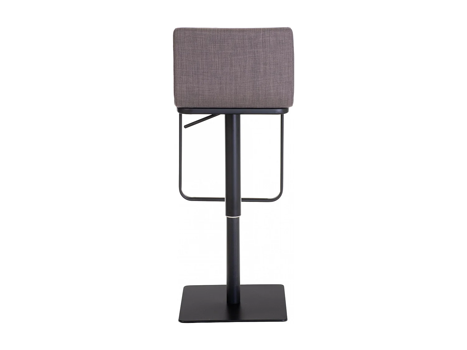 Tabouret de bar - Tissu & Noir - Gris - Limon