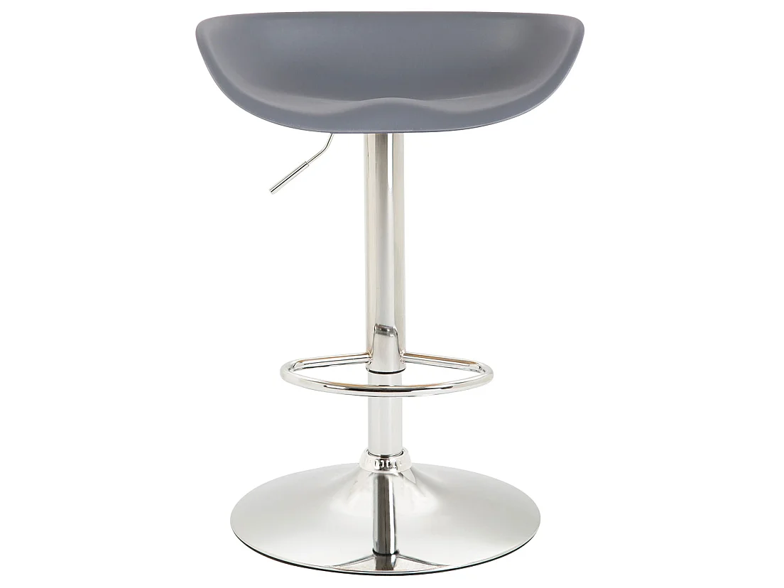 Tabouret de bar - Plastique & Métal - Gris - Anaheim