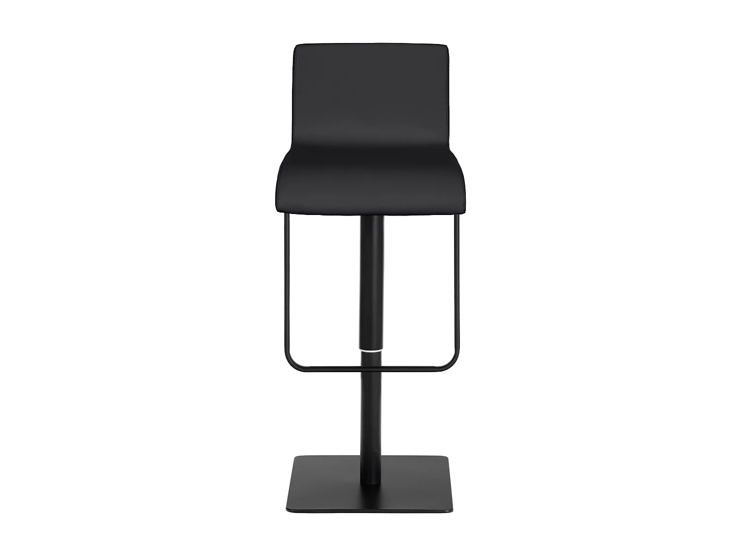 Lot de 2  Tabouret de bar - Similicuir & Noir - Noir - Limon