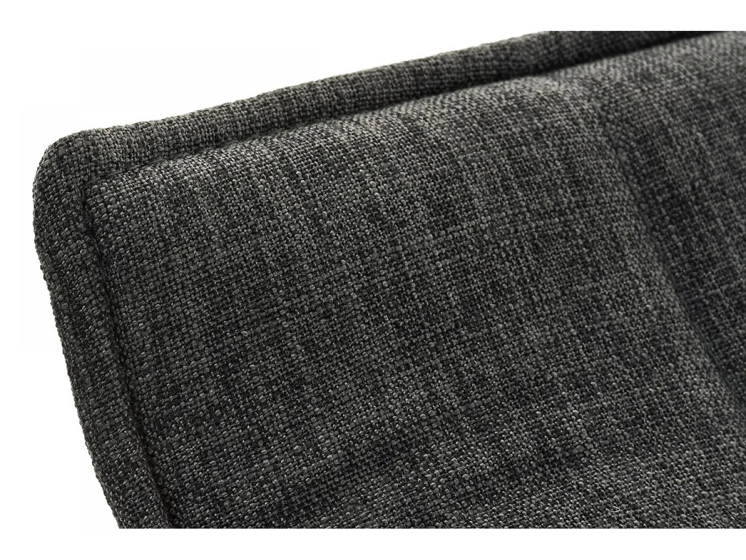 Taburete de bar - Tela & Metal cromado - Gris oscuro - Madison