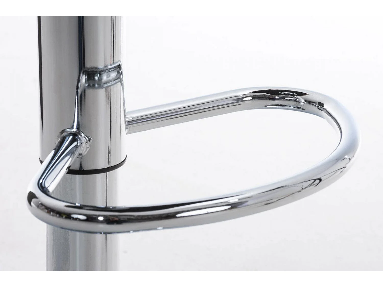 Taburete de bar - Tela & Metal cromado - Gris oscuro - Madison