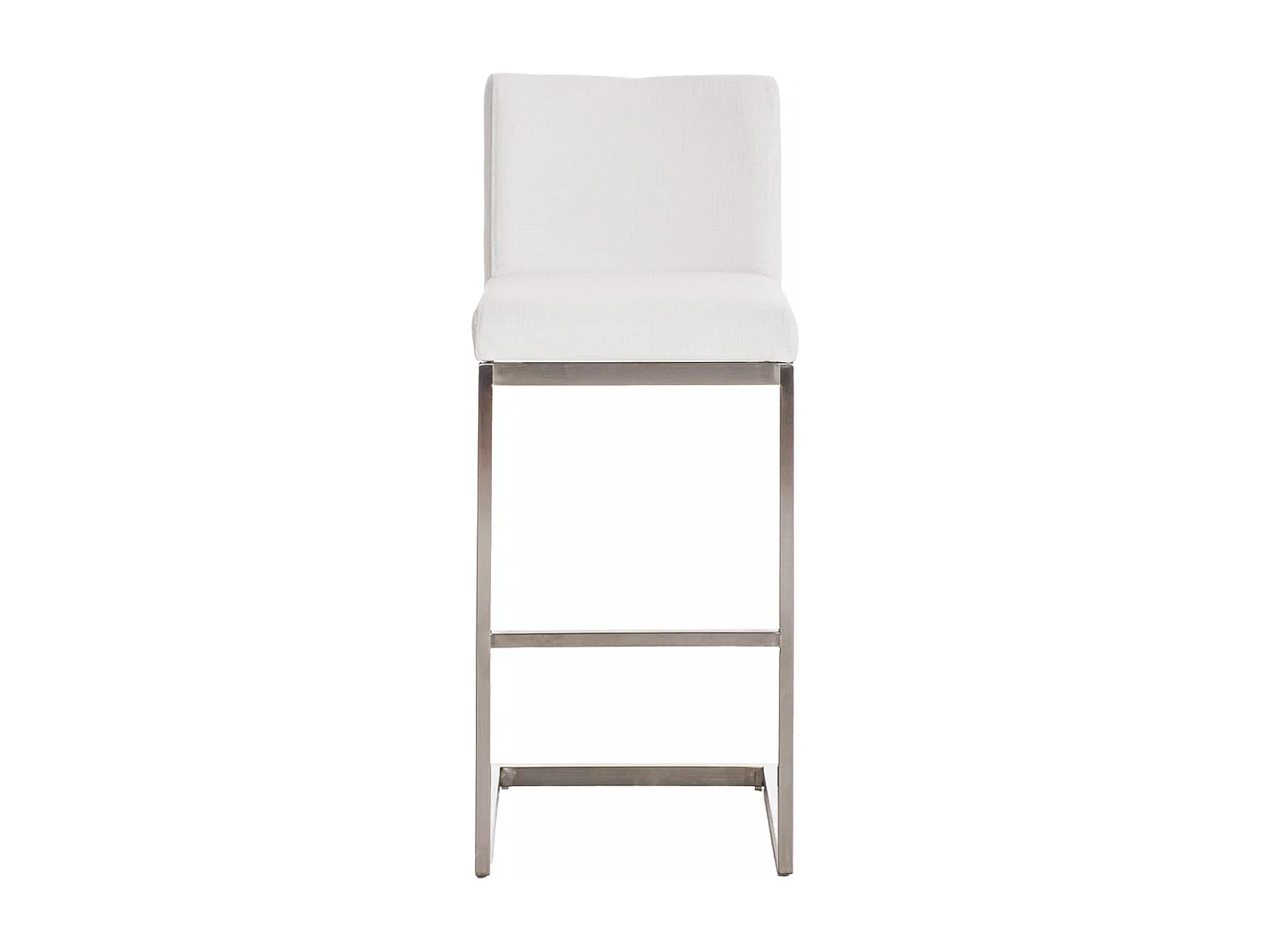 Tabouret de bar - Tissu - Blanc - Paros