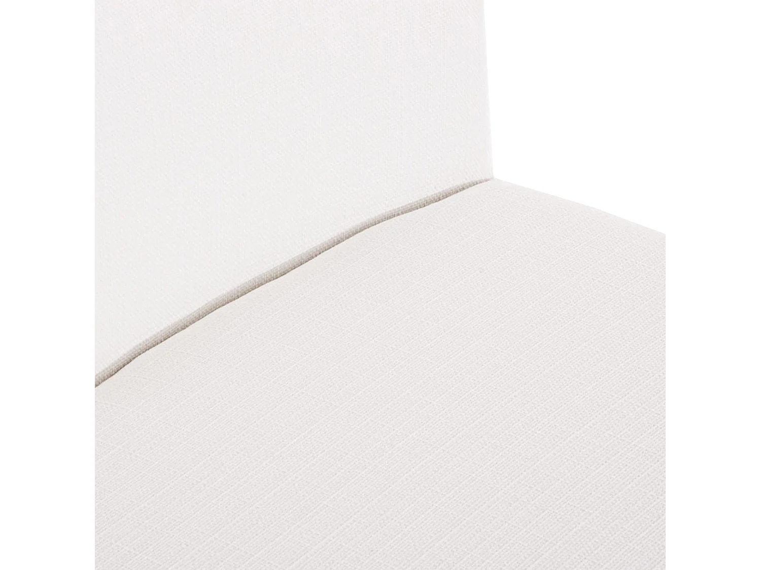 Tabouret de bar - Tissu - Blanc - Paros