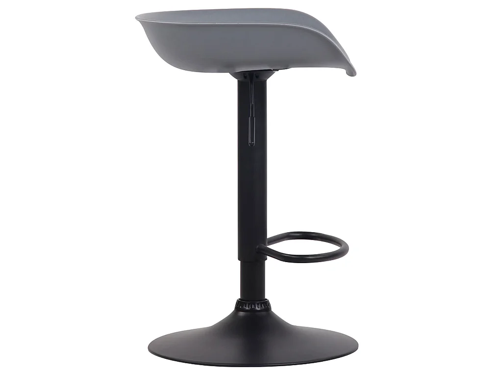 Tabouret de bar - Plastique & Métal - Gris - Anaheim