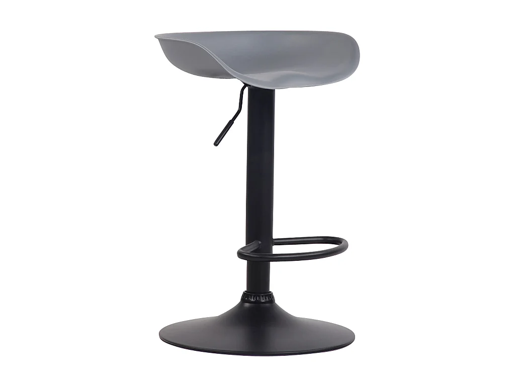 Tabouret de bar - Plastique & Métal - Gris - Anaheim
