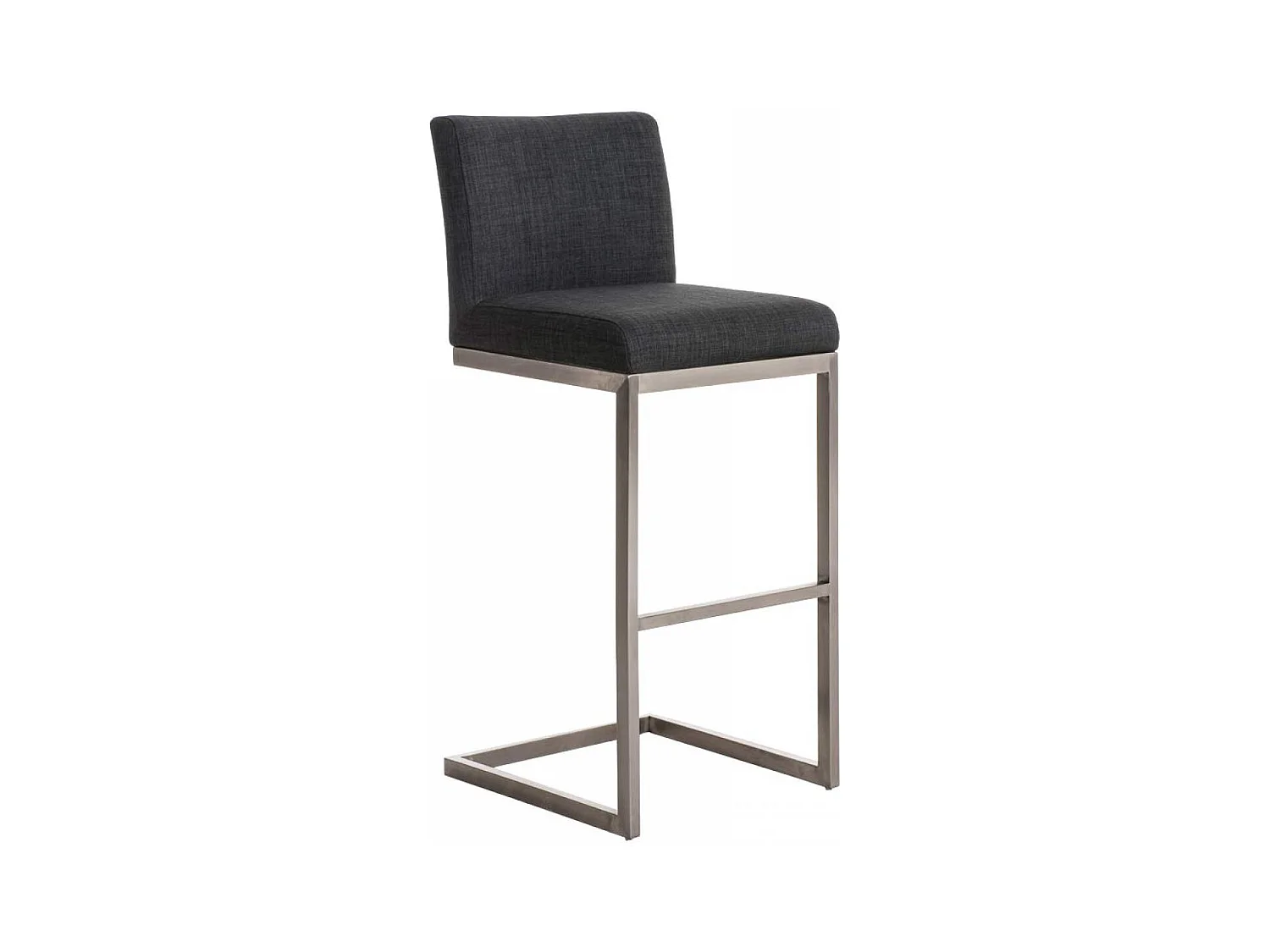 Tabouret de bar - Tissu - Gris foncé - Paros