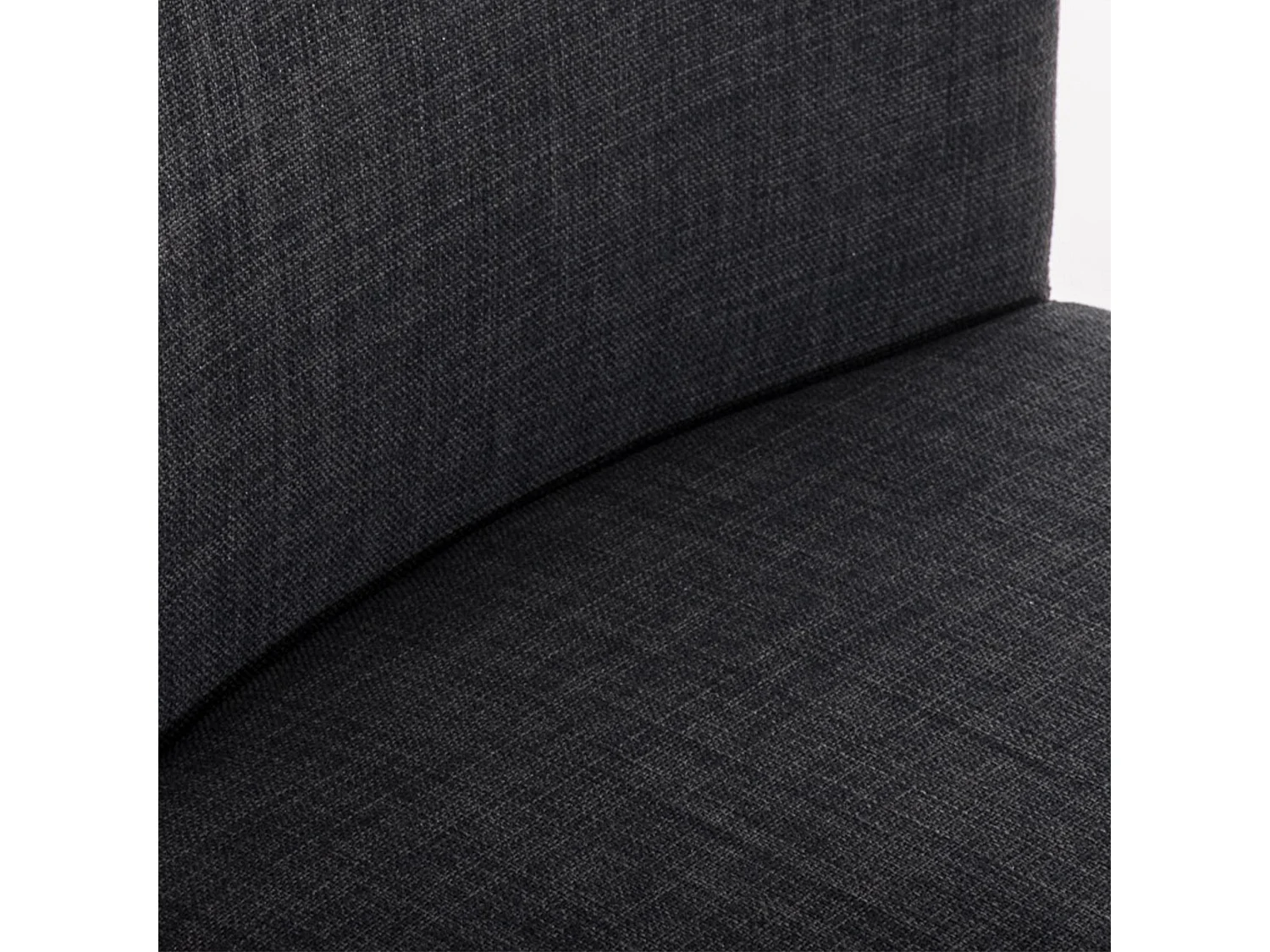 Tabouret de bar - Tissu - Gris foncé - Paros