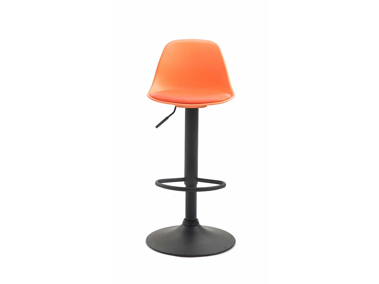 Tabouret de bar - Plastique & Métal - Orange - Kiel