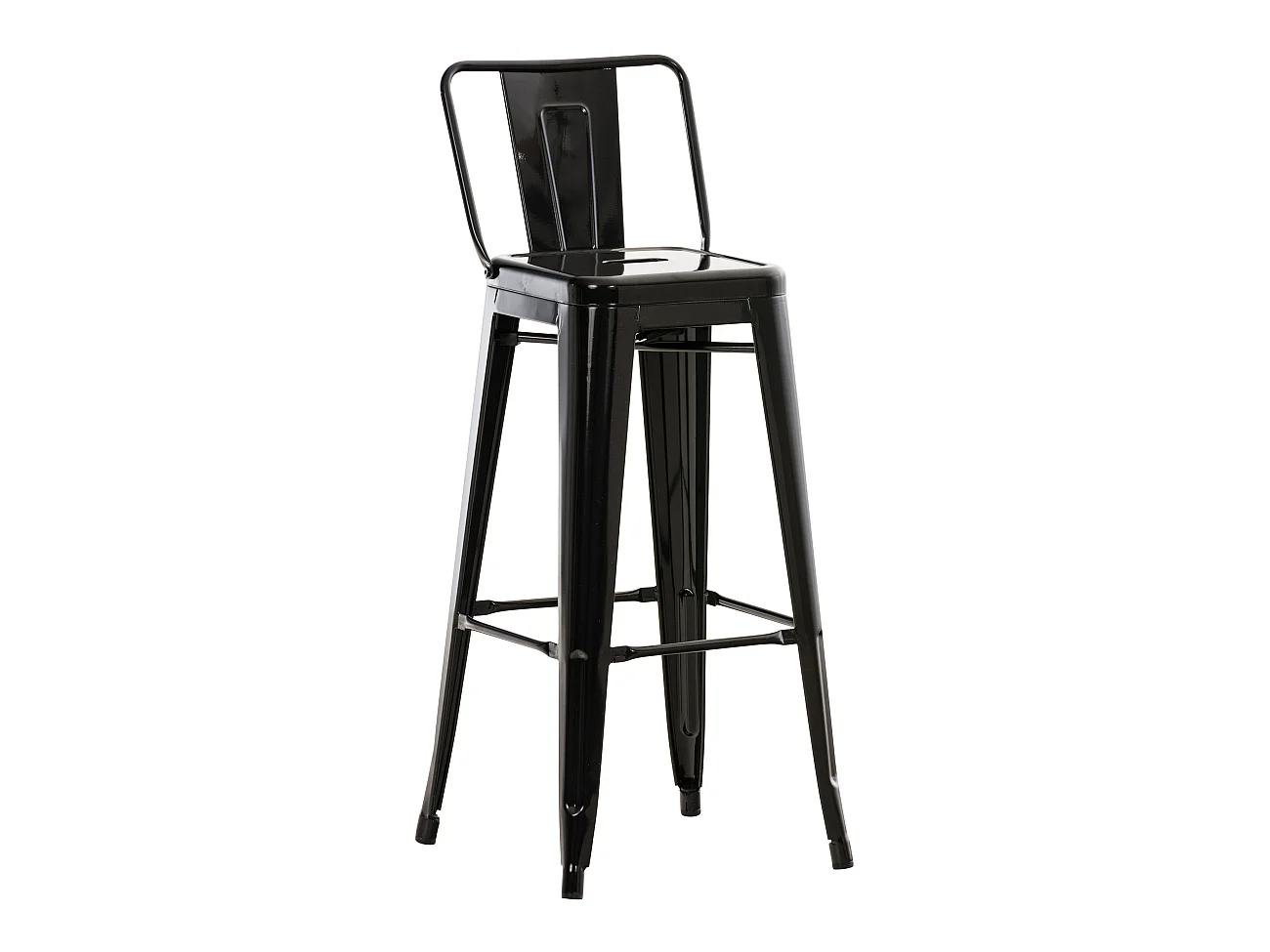 Tabouret de bar - Métal & Métal - Noir - Mason