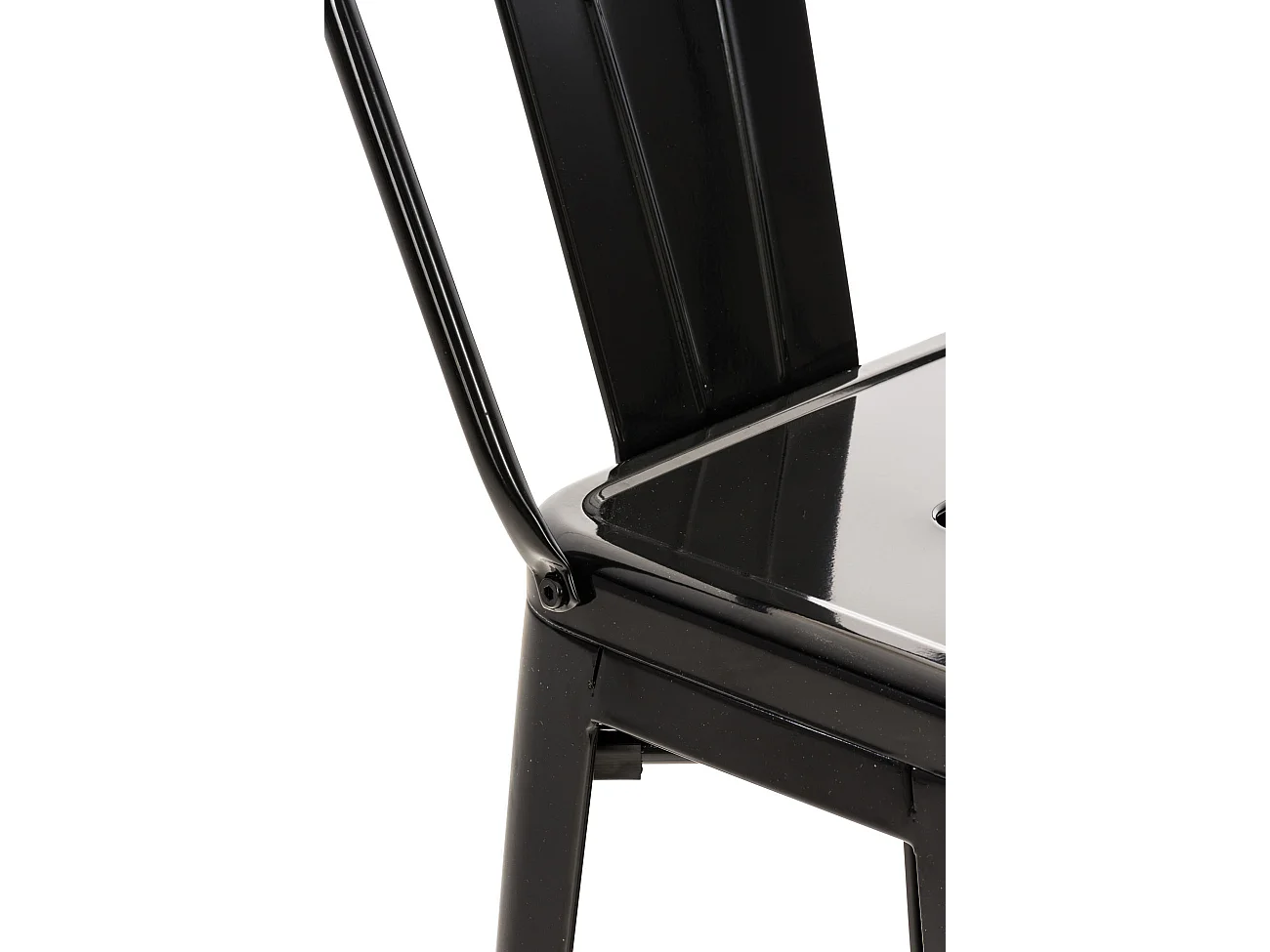 Tabouret de bar - Métal & Métal - Noir - Mason