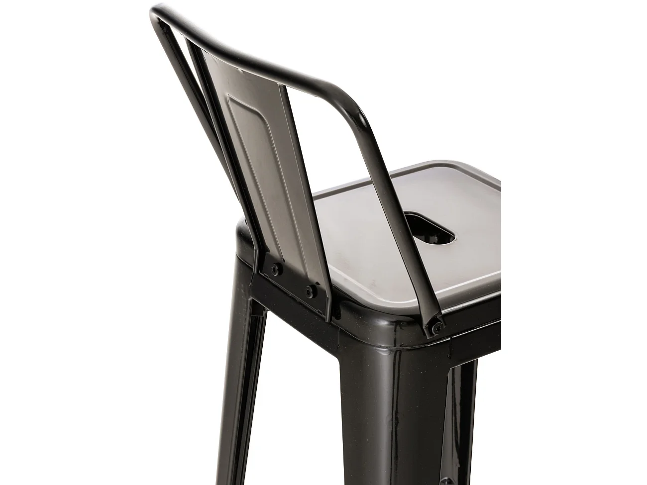 Tabouret de bar - Métal & Métal - Noir - Mason