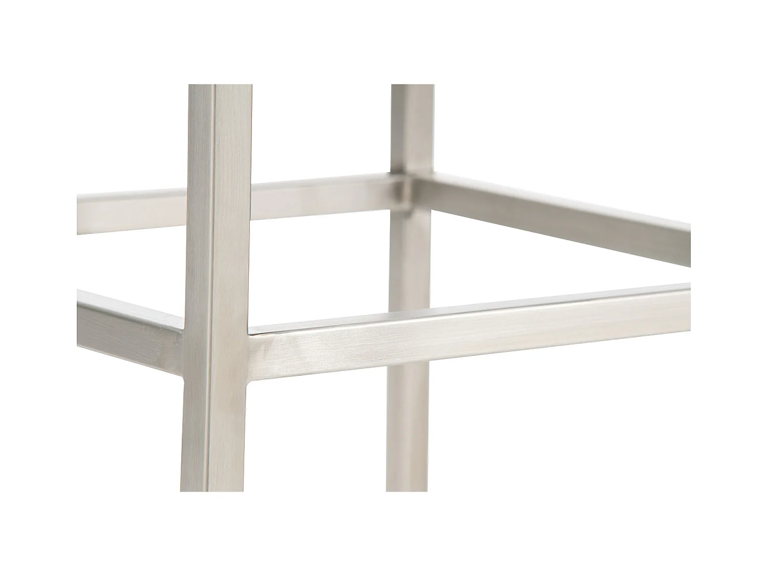 Lot de 2  Tabouret de bar - Similicuir & Acier inoxydable - Crème - Montreal 80