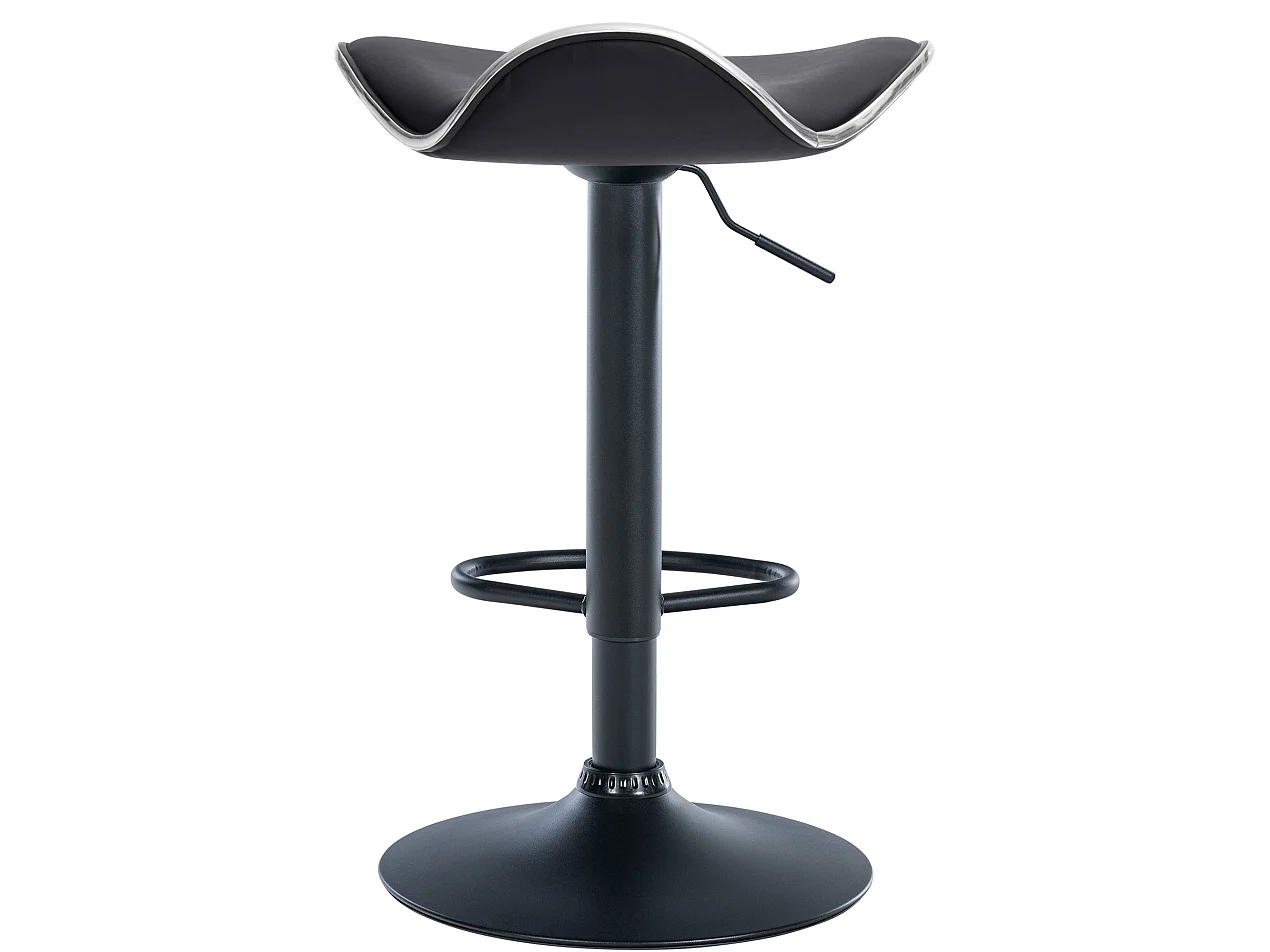 Tabouret de bar - Similicuir - Noir - Shanghai