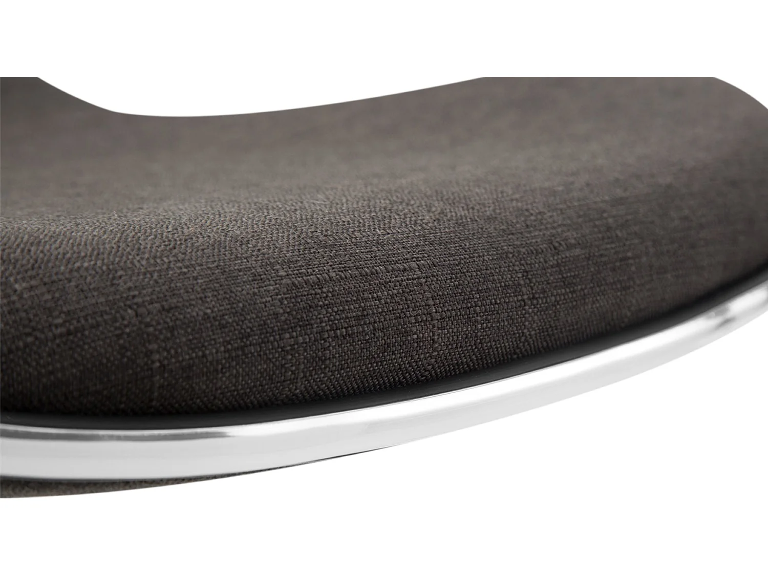 Barkruk - Stof & Metaal in chroomoptiek - donkergrijs - Shanghai