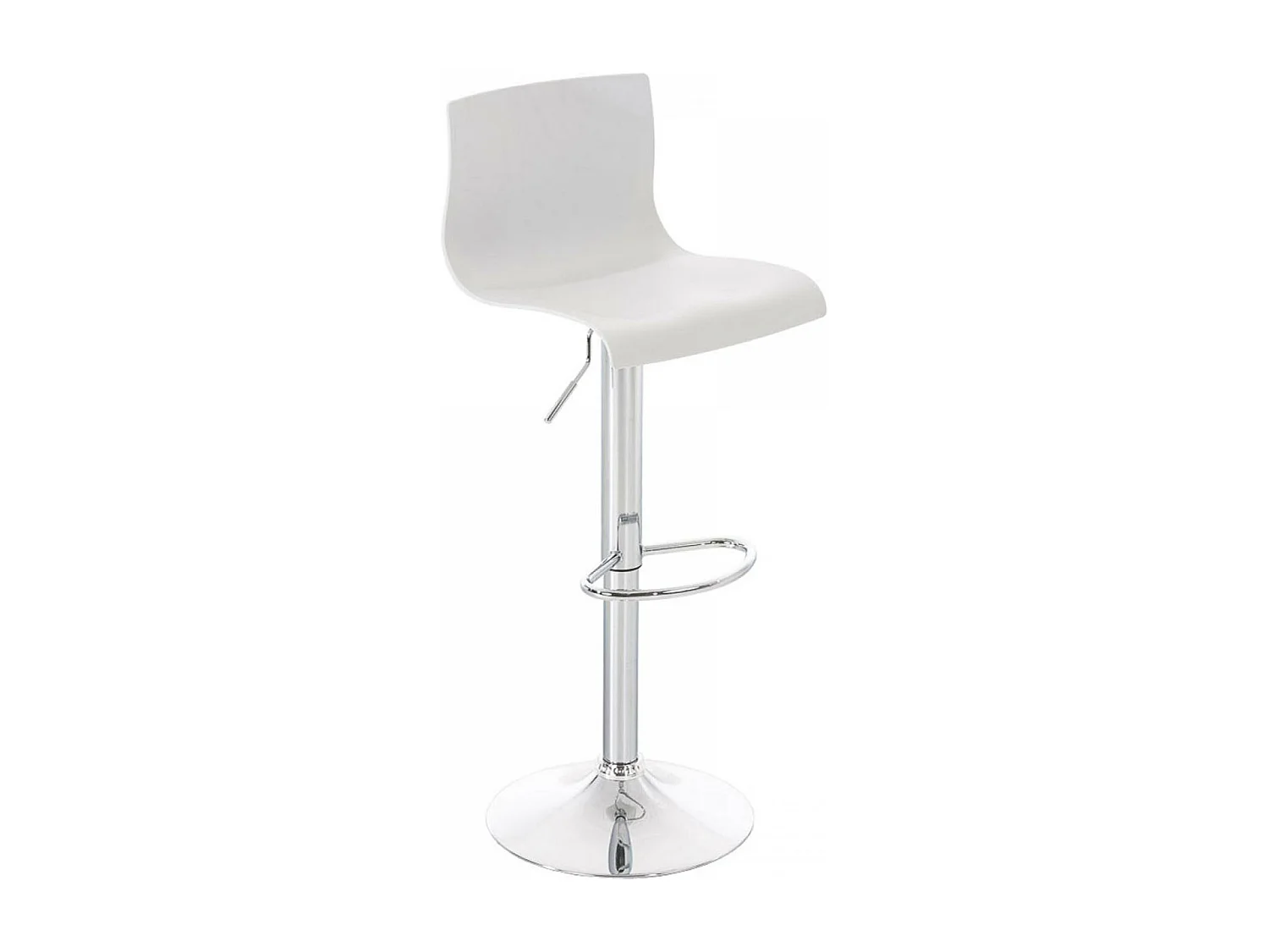Tabouret de bar - Plastique - Blanc - Hoover