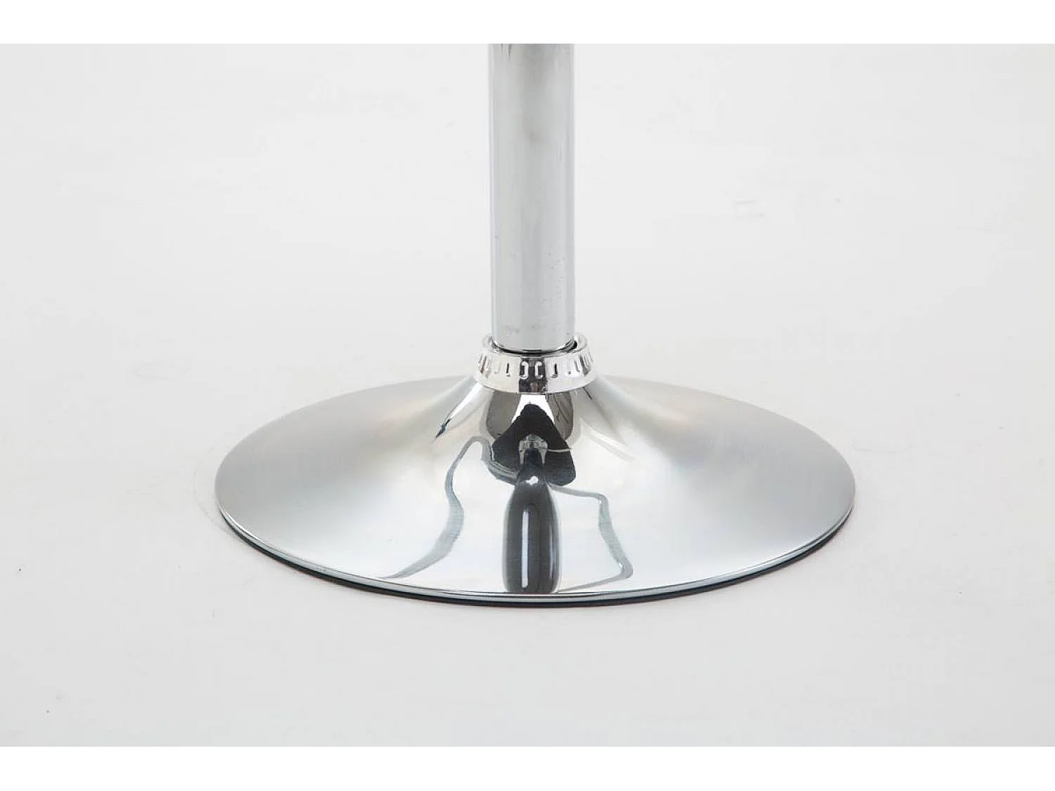 Lot de 2  Tabouret de bar - Tissu & Métal chromé - Gris foncé - Shanghai