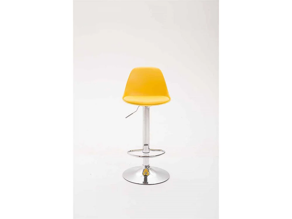 Tabouret de bar - Plastique & Métal - Jaune - Kiel