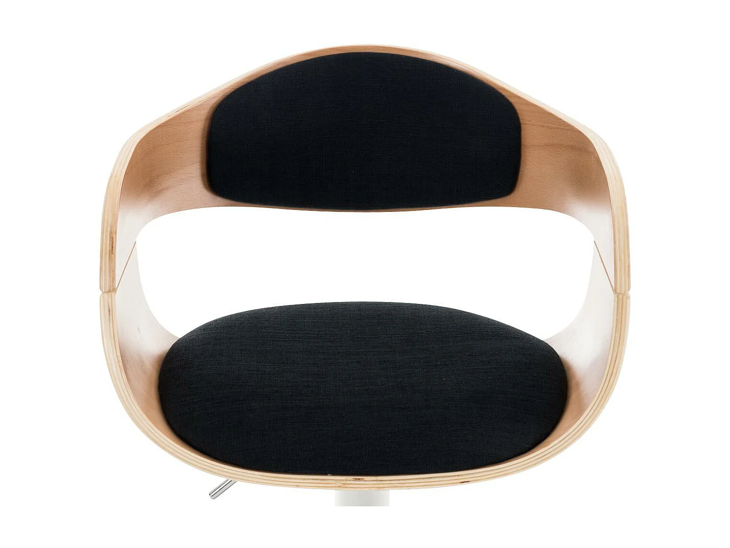 Tabouret de bar - Tissu - Nature / Noir - Kingston