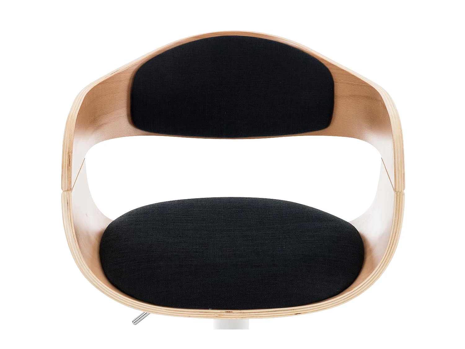 Tabouret de bar - Tissu - Nature / Noir - Kingston