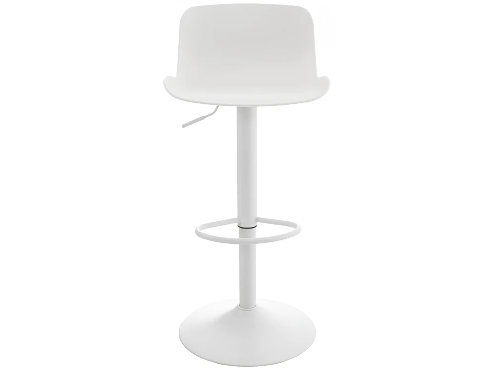 Tabouret de bar - Plastique & Chrome - Blanc - Almada