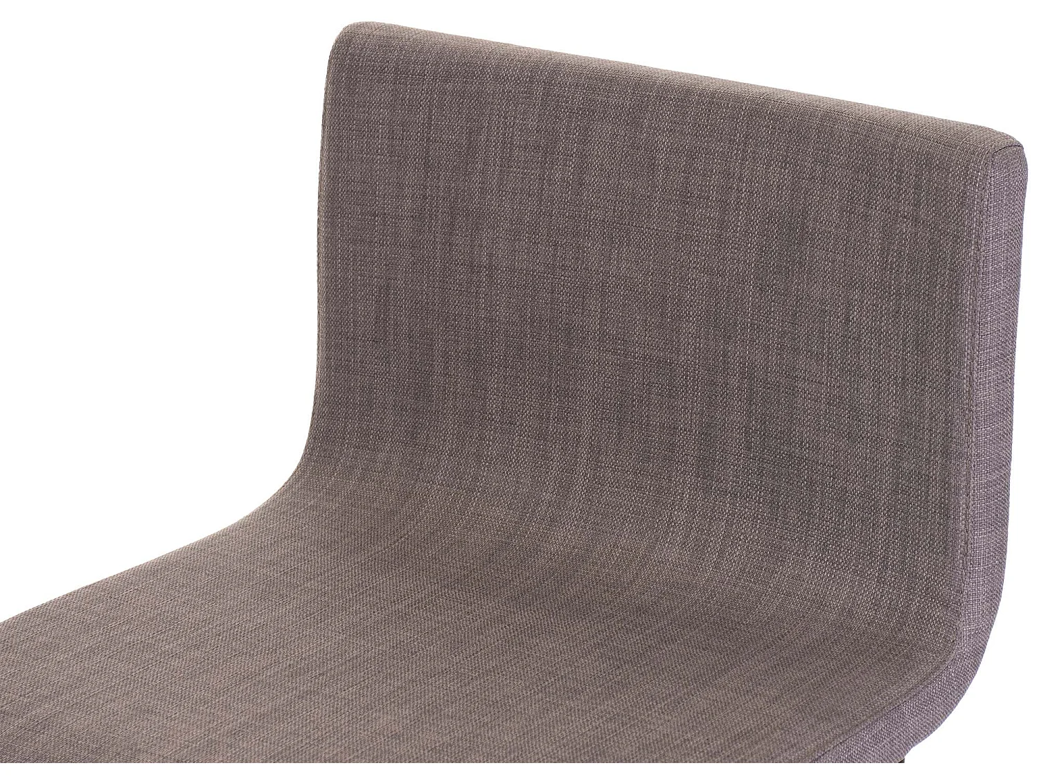 Tabouret de bar - Tissu & Acier inoxydable - Gris - Limon