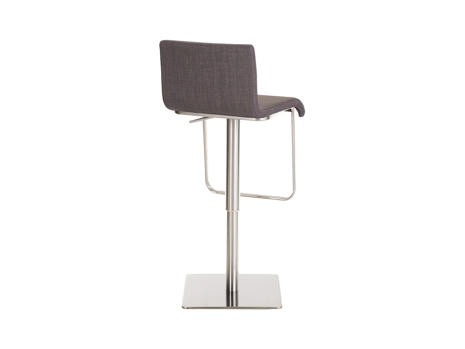 Tabouret de bar - Tissu & Acier inoxydable - Gris - Limon