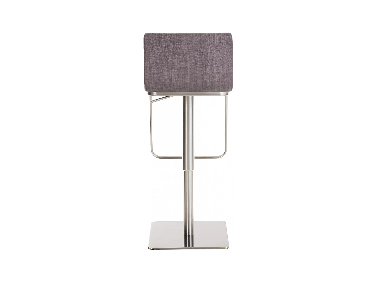 Tabouret de bar - Tissu & Acier inoxydable - Gris - Limon