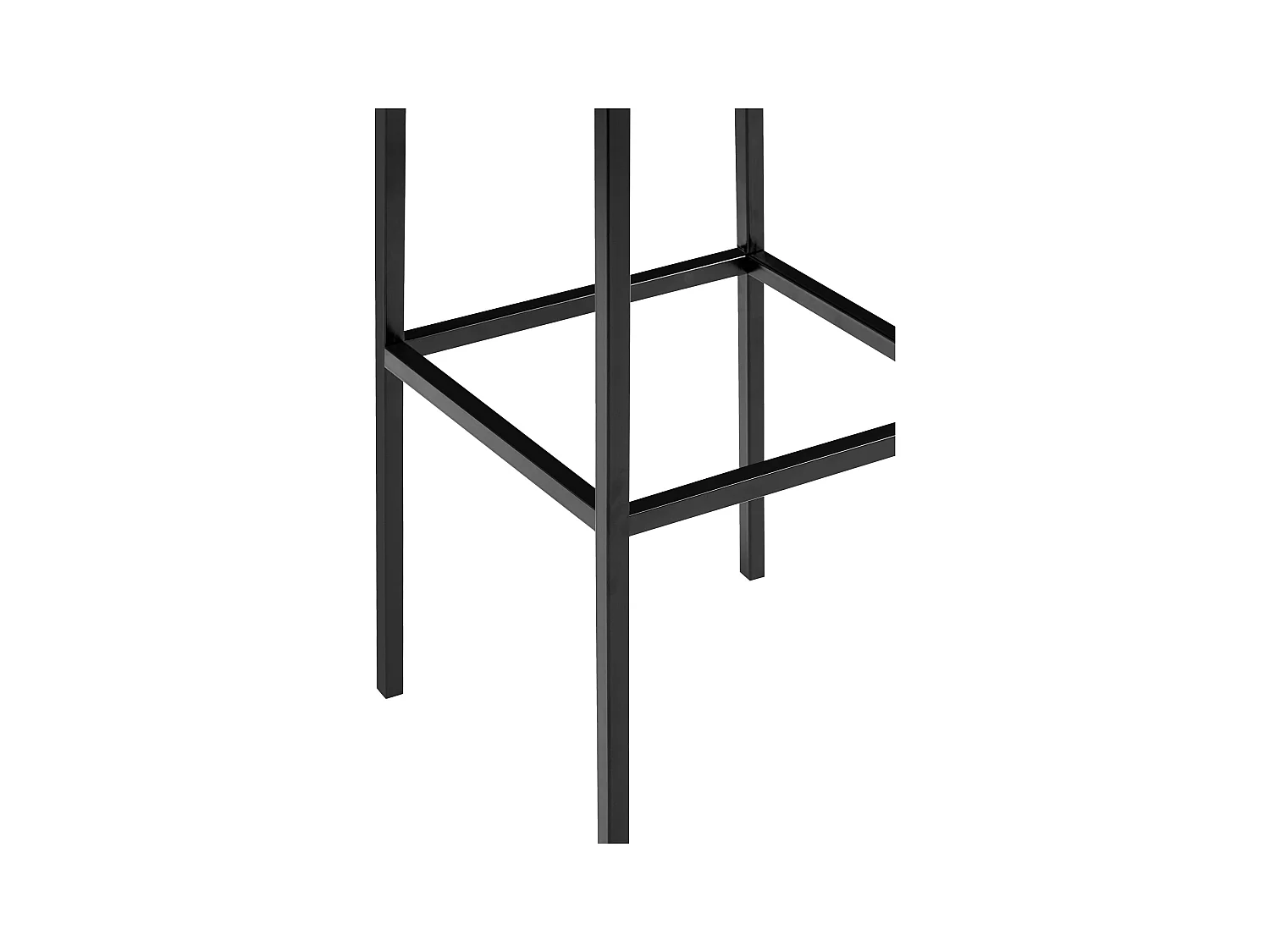 Lot de 2  Tabouret de bar - Tissu & Noir - Gris foncé - Montreal 85