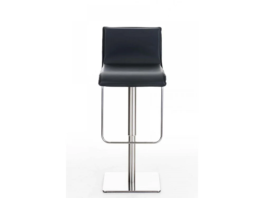 Tabouret de bar - Similicuir & Acier inoxydable - Noir - Limon