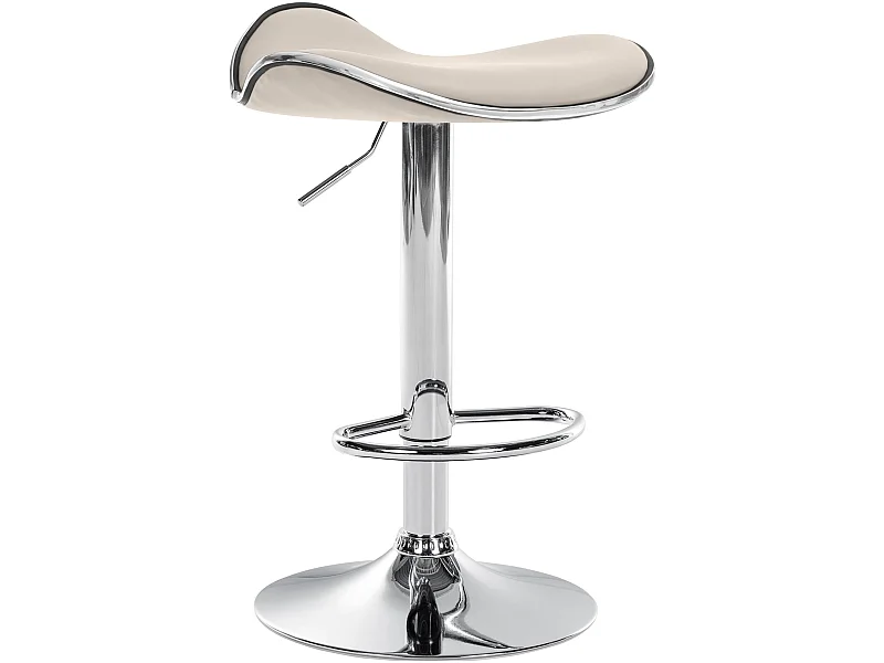 Barhocker - Kunstleder - creme - Shanghai