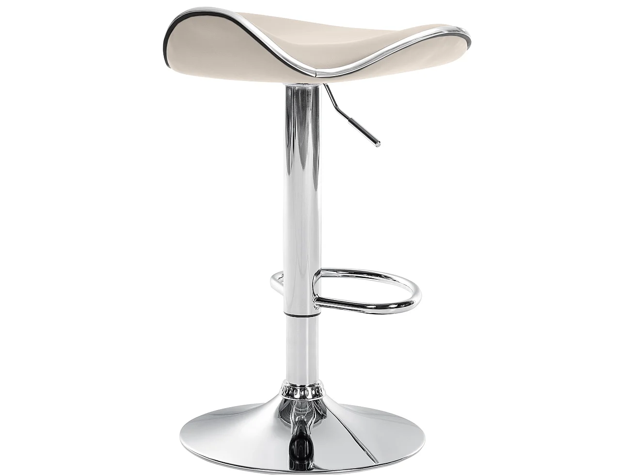 Tabouret de bar - Similicuir - Crème - Shanghai